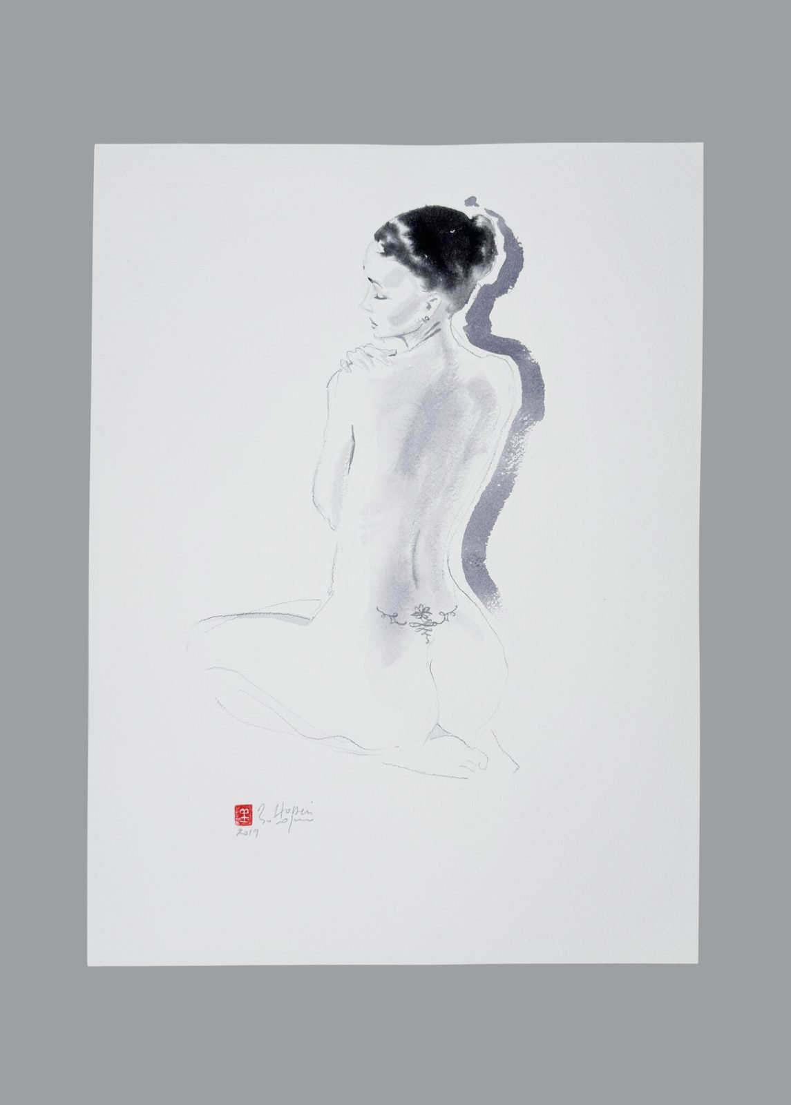Lotus, dessin original de mode de Hossein Borojeni